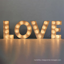 Wedding Signs LOVE 3D Giant Marqiee Letters With LED Light Up Bulbs